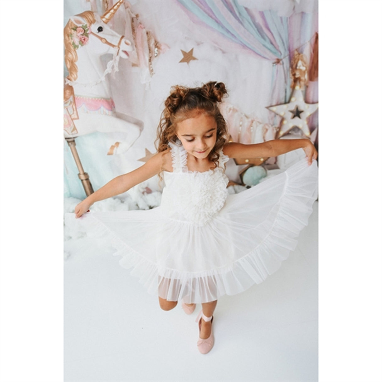 Dolly by Le Petit Heart Klänning Lace Up Off White