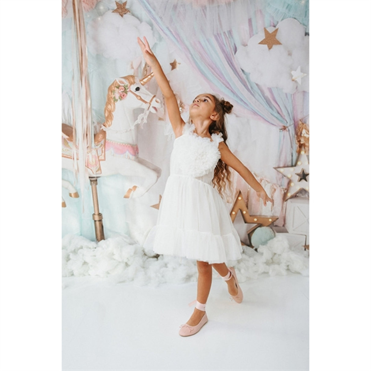 Dolly by Le Petit Heart Klänning Lace Up Off White