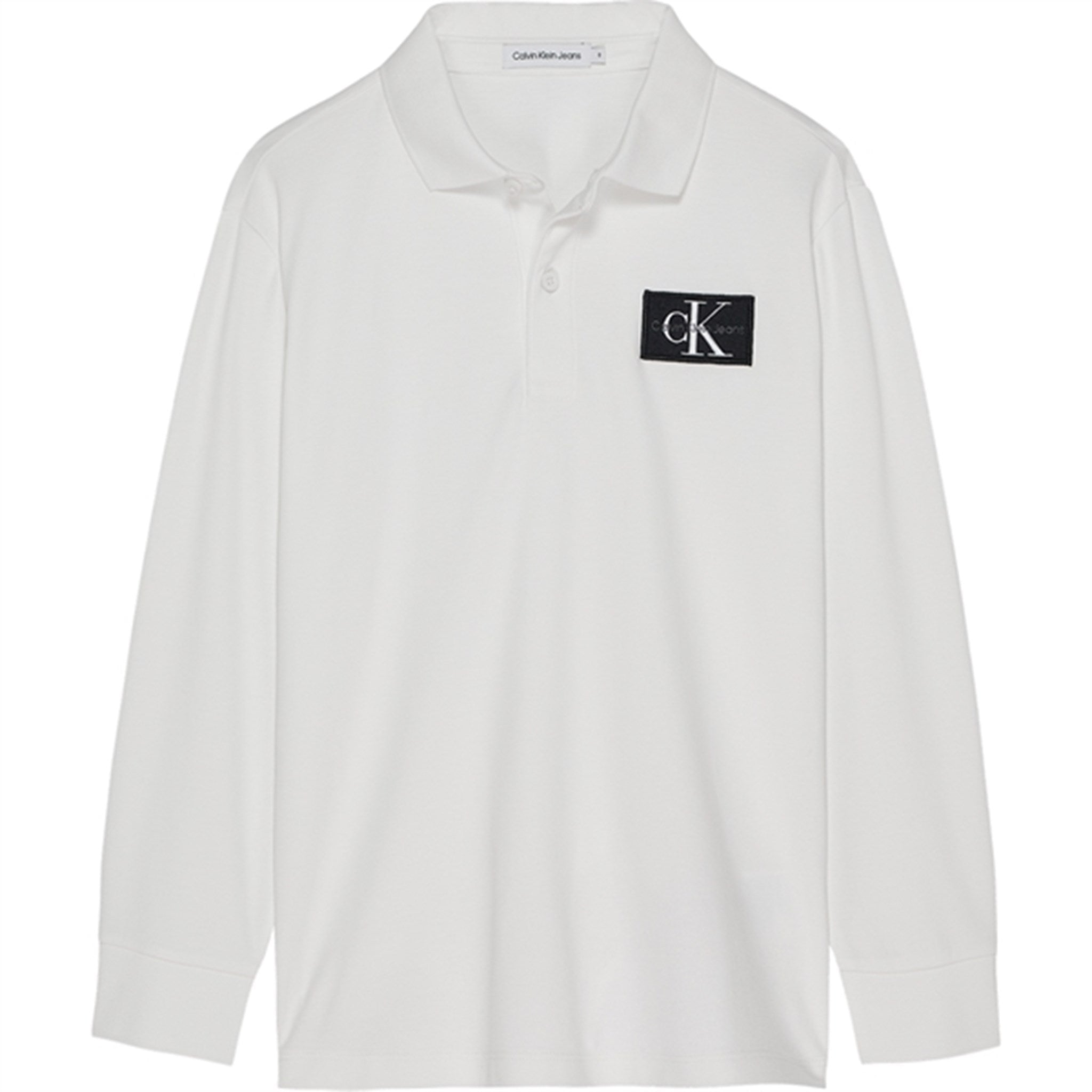 Calvin Klein Jersey Logo Pikétröja Bright White