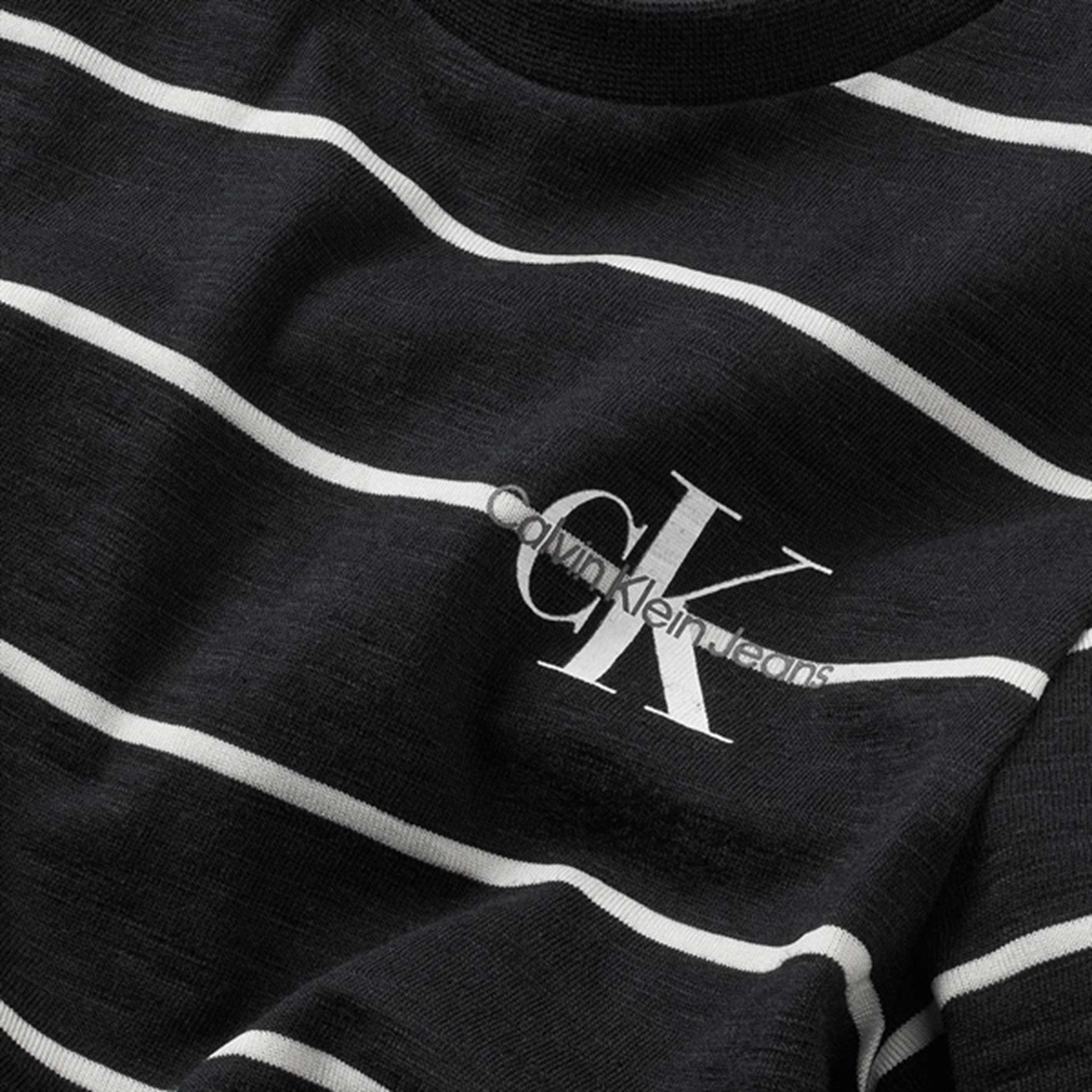 Calvin Klein Print Sunreveal Stripe T-shirt Ck Black 2