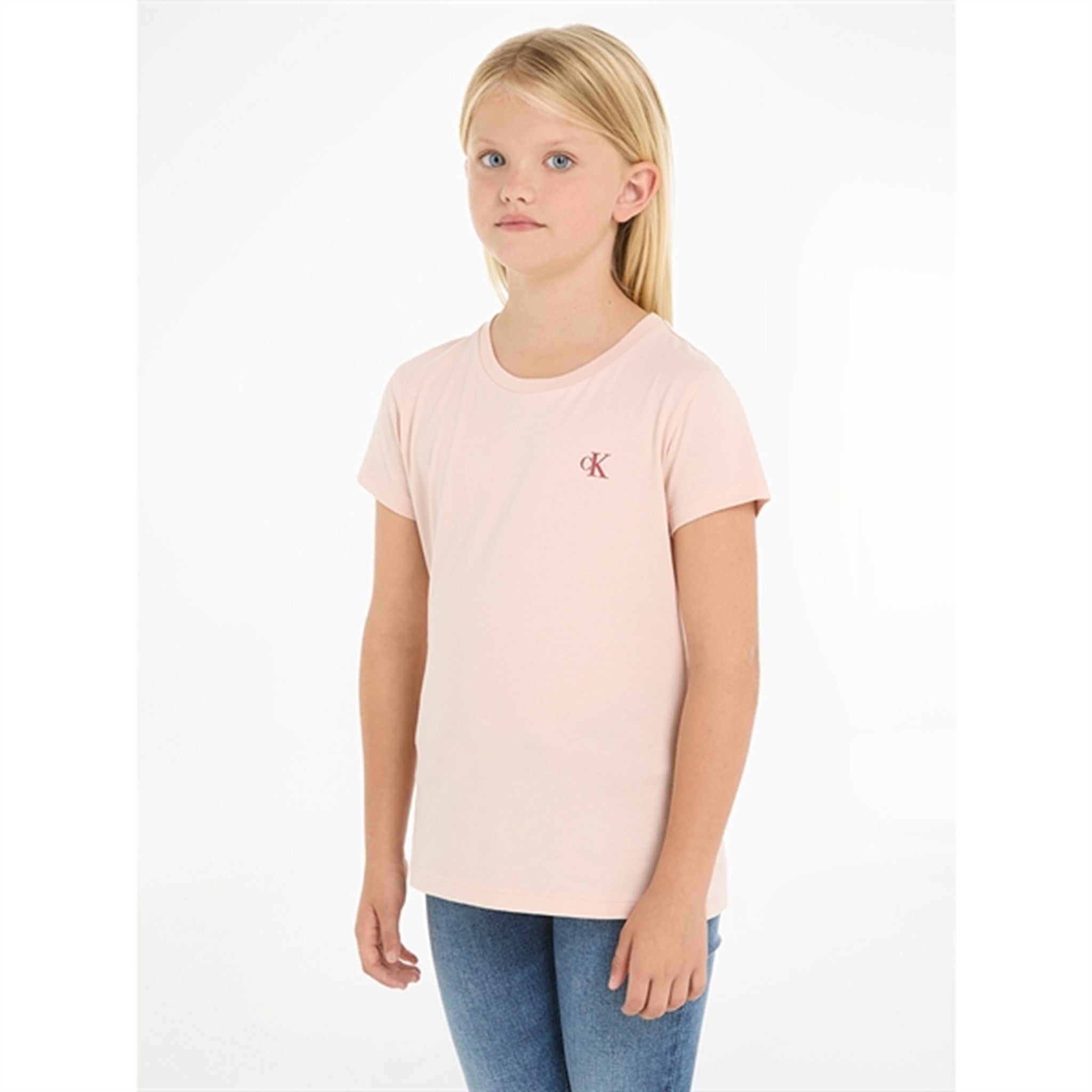 Calvin Klein Slim Monogram T-Shirt 2-Pak Bright White / Sepia Rose 4