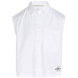 Calvin Klein Monogram Skjorta u. Ärmar Bright White