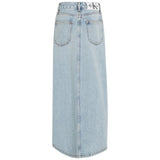 Calvin Klein Denim Maxi Kjol Powder Blue 3