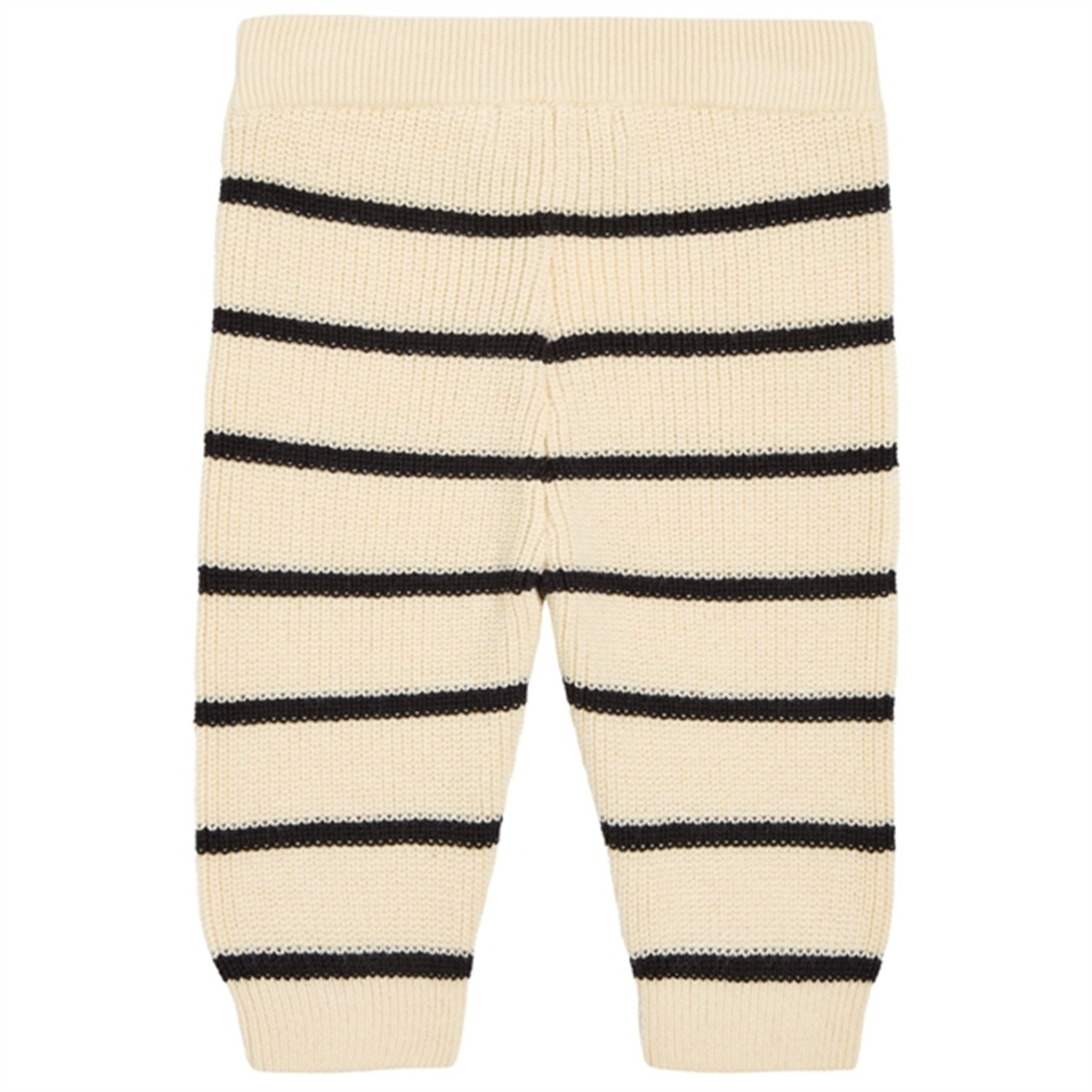 Calvin Klein Striped Cardigan Stickat Set Black/ Vanilla Stripe 2