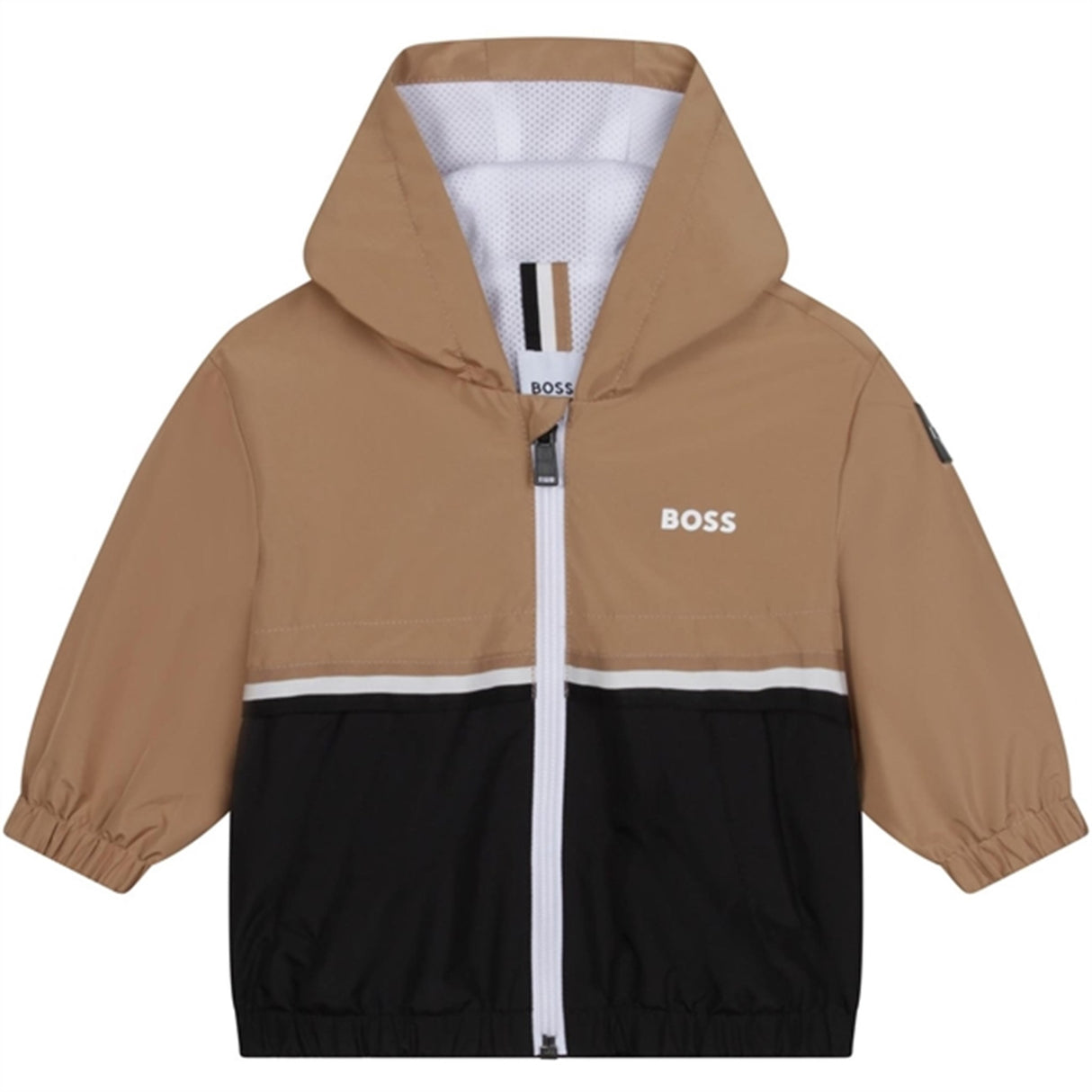 Hugo Boss Bebis Hooded Windbreaker Black