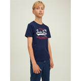 Jack & Jones Junior Navy Blazer Logo T-Shirt Noos