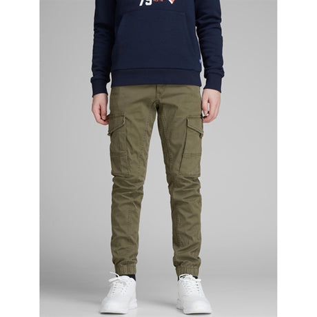 Jack & Jones Junior Olive Night Paul Flake Byxor 542 Noos
