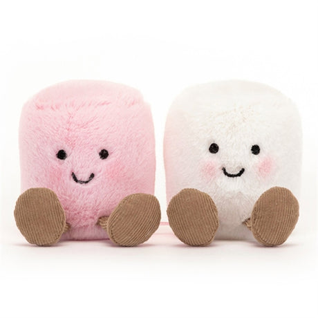 Jellycat Amuseable Hvid och Lyserød Marshmallows 15 cm