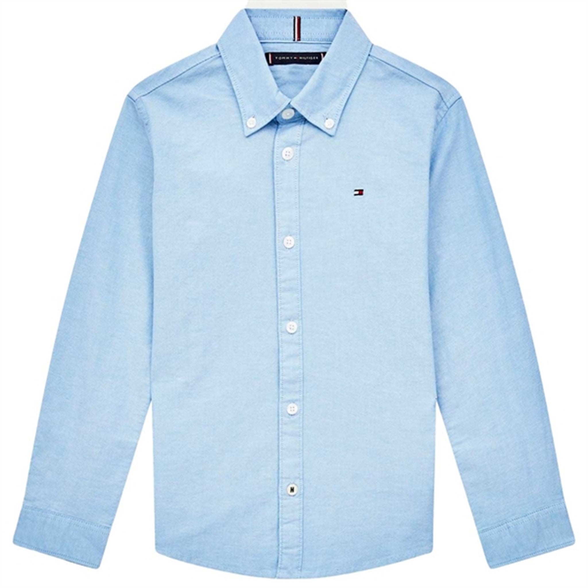 Tommy Hilfiger Boys Stretch Oxford Skjorte Calm Blue