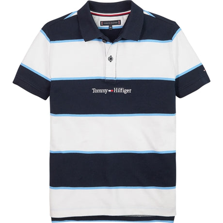 Tommy Hilfiger Rugby Stripe Pikétröja T-shirt Desert Sky Stripes