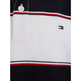 Tommy Hilfiger Global Rugby Stripe Pikétröja T-Shirt White/Blue Stripe