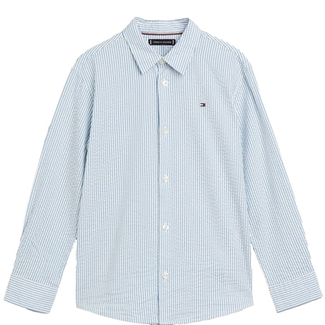 Tommy Hilfiger Seersucker Stripes Skjorta Blue Spell Stripe