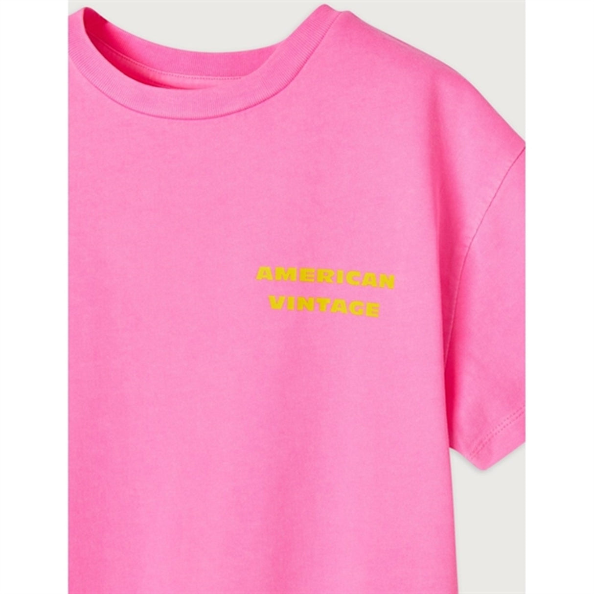 American Vintage T-Shirt Fizvalley Fluo Pink