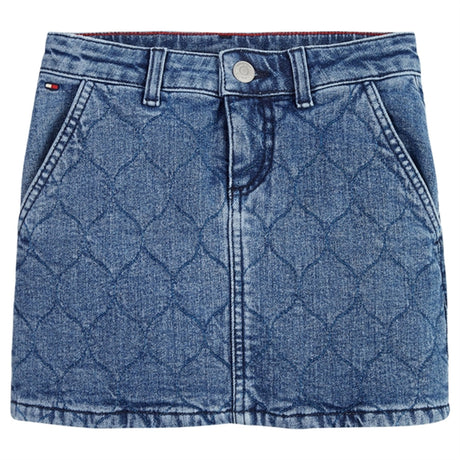 Tommy Hilfiger Denim Quiltet Kjol Floppymidrigid