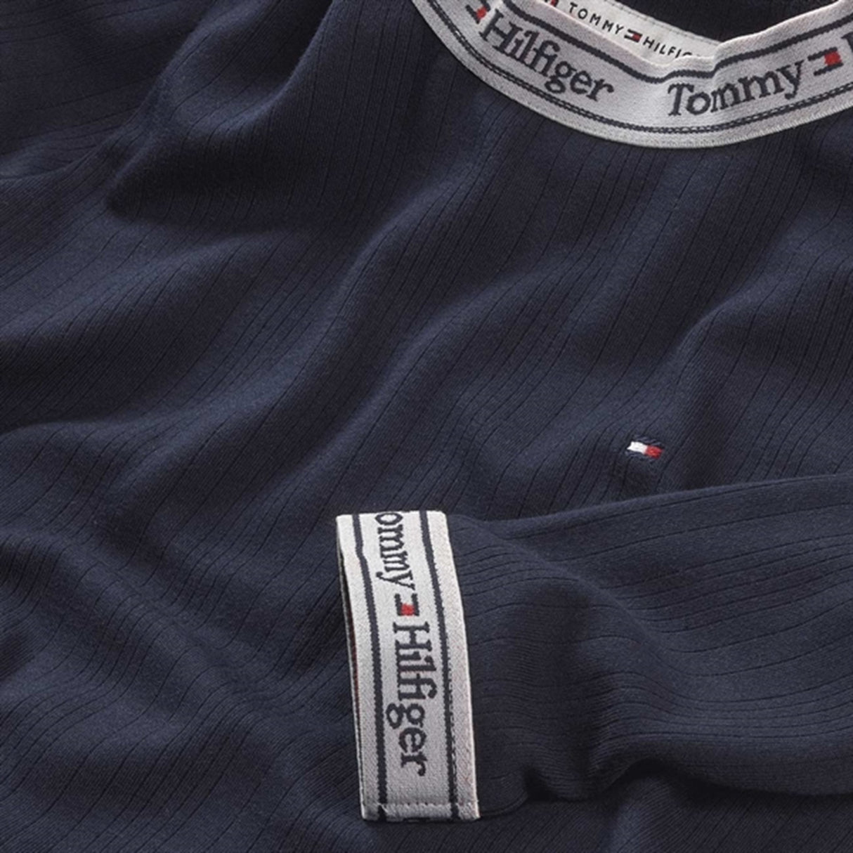 Tommy Hilfiger Tape Rib Klänning Desert Sky 2