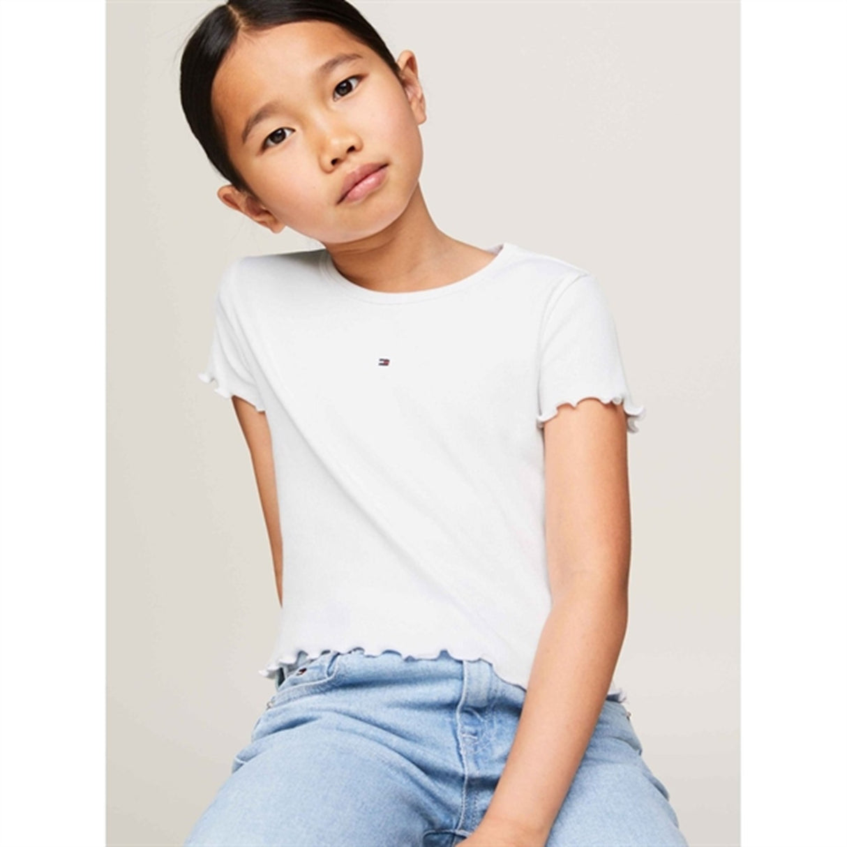 Tommy Hilfiger Essential Rib Blus White 2