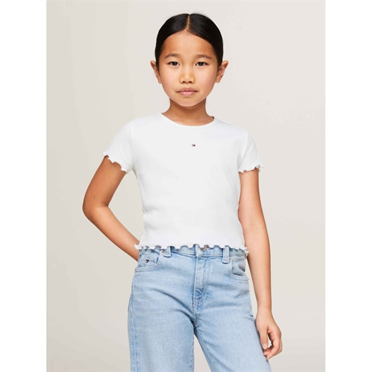 Tommy Hilfiger Essential Rib Blus White 4