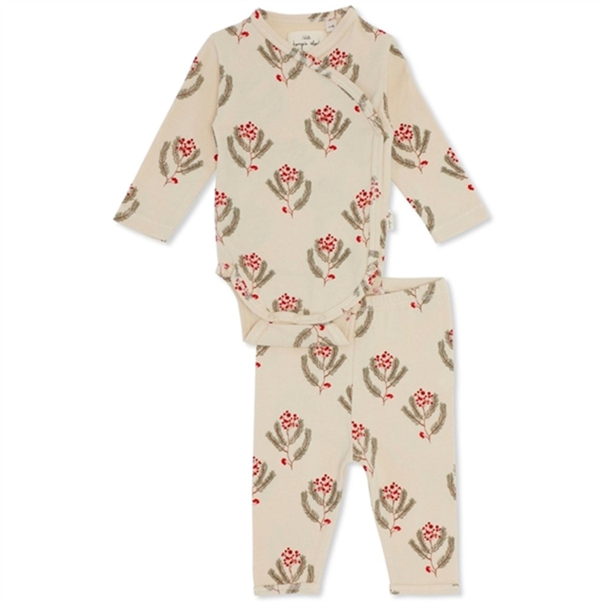 Konges Sløjd Christmas Newborn Set Christmas Vintage Flower