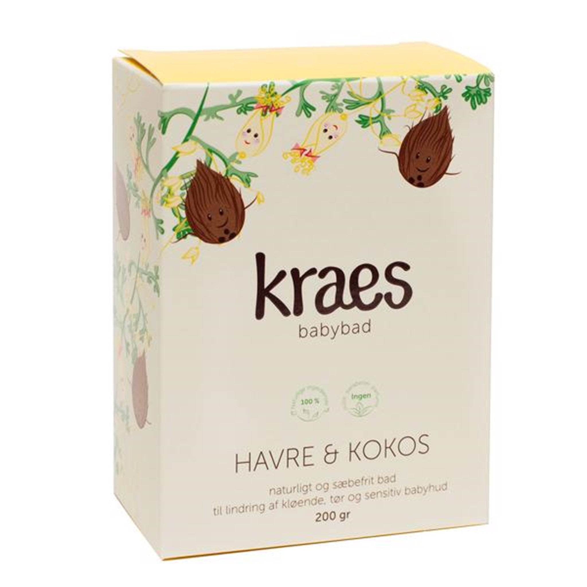 Kraes Babybad Havre/Kokos 200 g.