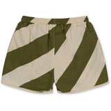 Konges Sløjd Asnou Badeshorts Dark Olive/Creamy White 5