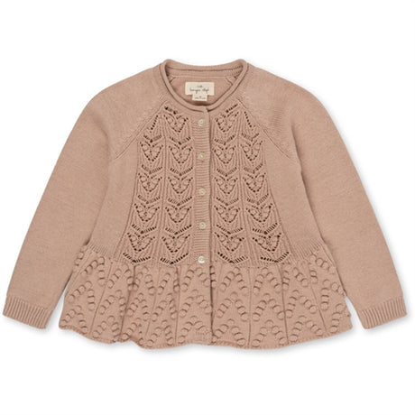 Konges Sløjd Peach Blush Cabby Stickat Cardigan