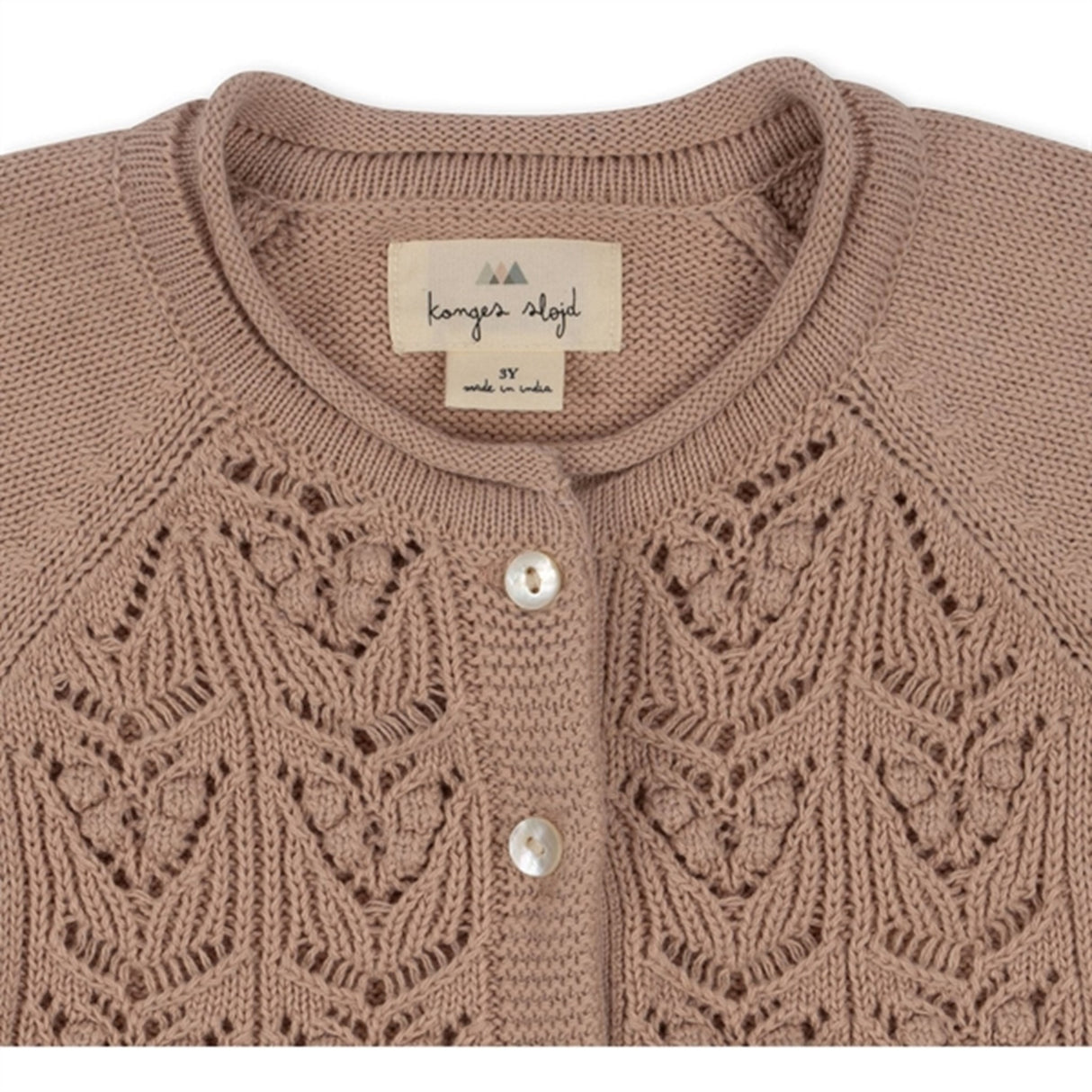 Konges Sløjd Peach Blush Cabby Stickat Cardigan 5