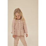 Konges Sløjd Peach Blush Cabby Stickat Cardigan 4