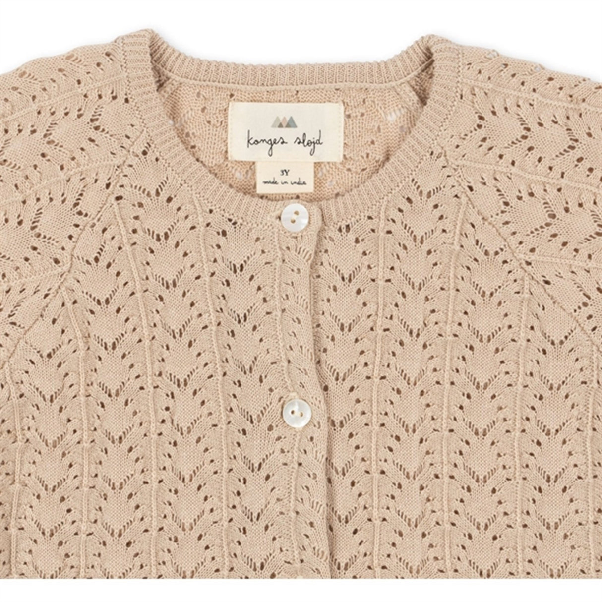 Konges Sløjd Light Rose Cypres Stickat Cardigan 3