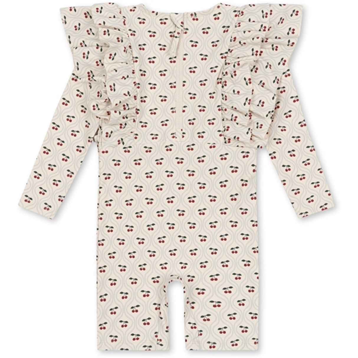 Konges Sløjd Manuca Frill UV Onesies Cherry Motif 5