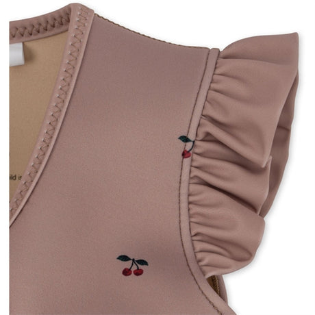 Konges Sløjd Neoprene  Simväst Frill Cherry 2