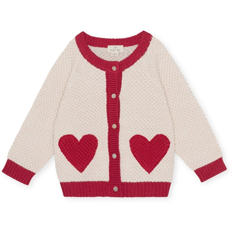 Konges Sløjd Heart Mix Arc Stickat Ull Cardigan