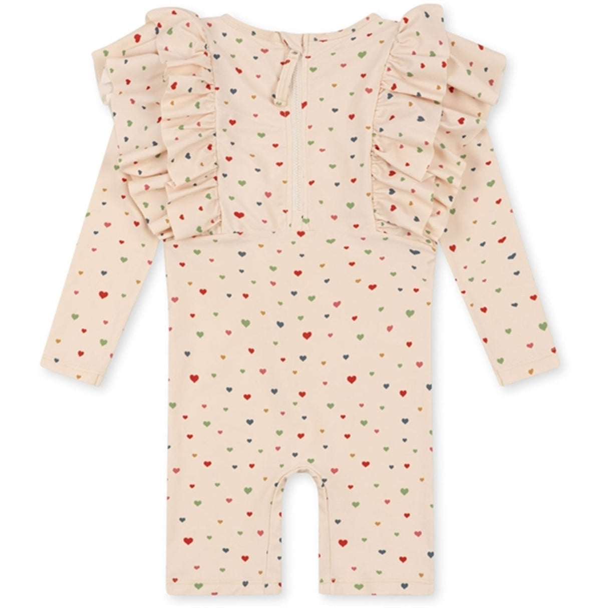 Konges Sløjd Multi Hearts Manuca Frill UV Bade Onesies 7