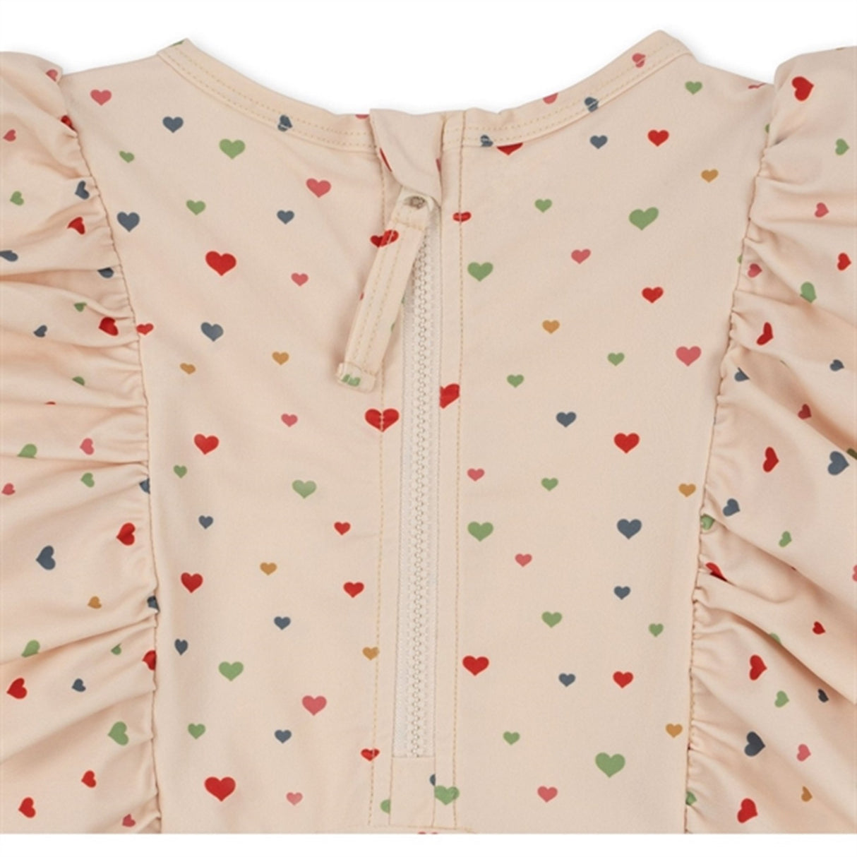 Konges Sløjd Multi Hearts Manuca Frill UV Bade Onesies 5