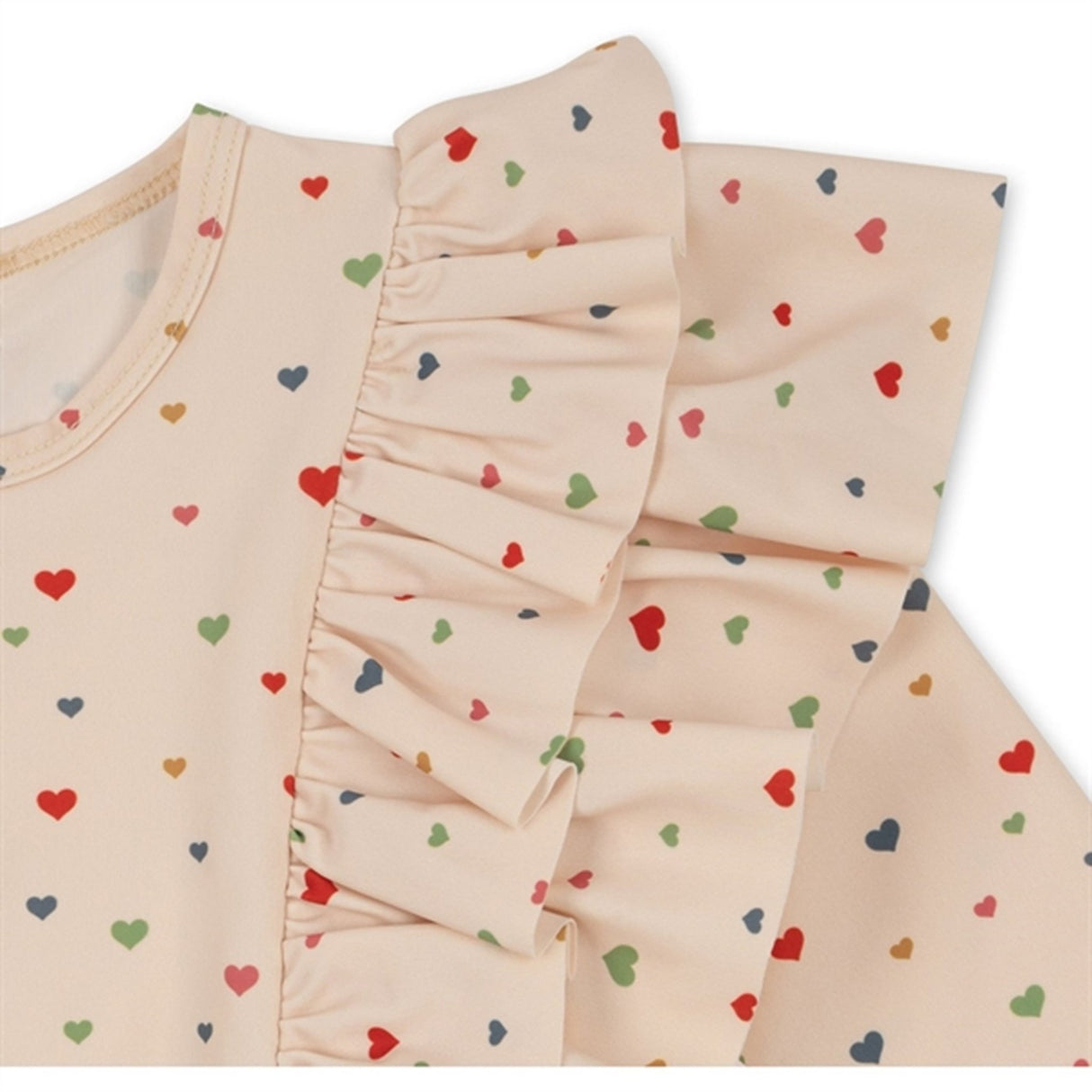 Konges Sløjd Multi Hearts Manuca Frill UV Bade Onesies 4