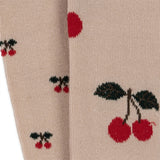 Konges Sløjd Jacquard Strumpbyxor 2-pack Big Cherry/Cherry