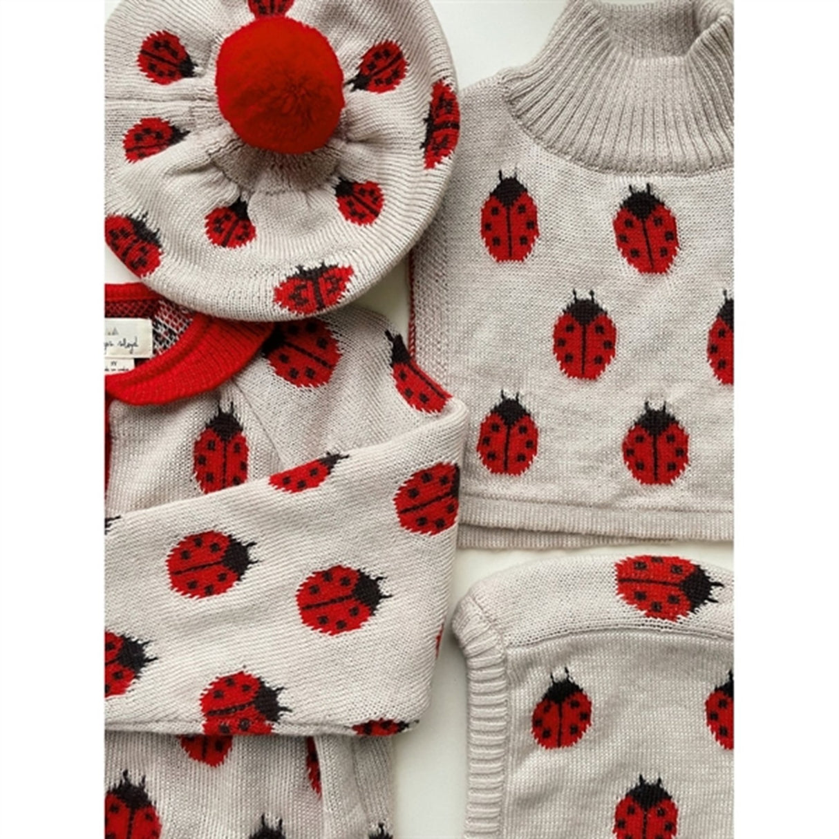 Konges Sløjd Ladybug Belou Stickad Ull Cardigan 4