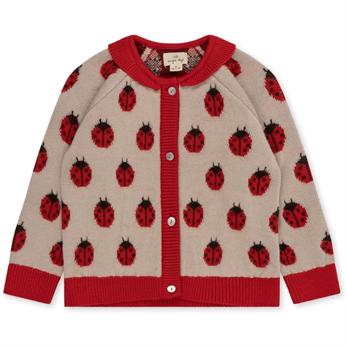 Konges Sløjd Ladybug Belou Stickad Ull Cardigan