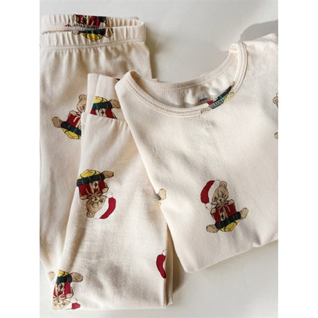 Konges Sløjd Christmas Teddy Basic Bluse/Bukser Set