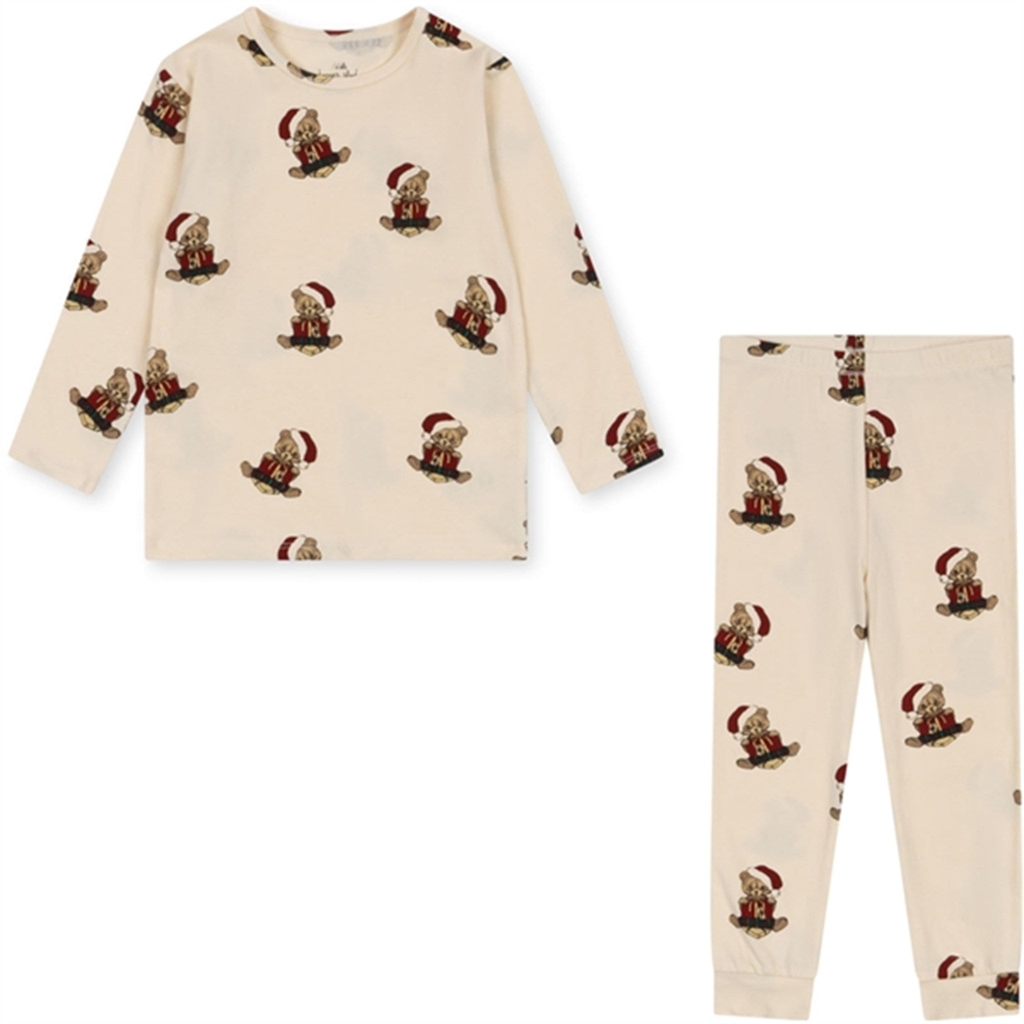 Konges Sløjd Christmas Teddy Basic Bluse/Bukser Set