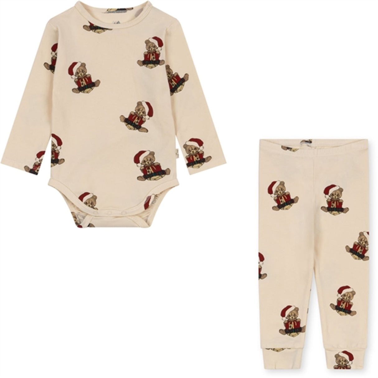 Konges Sløjd Christmas Teddy Basic Body/Bukser Set