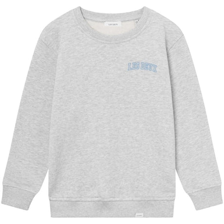 Les Deux Kids Snow Melange/Washed Denim Blue Blake Sweatshirt