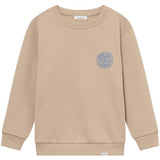 Les Deux Kids Light Desert Sand/Washed Denim Blue Globe Sweatshirt