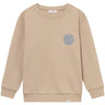 Les Deux Kids Light Desert Sand/Washed Denim Blue Globe Sweatshirt