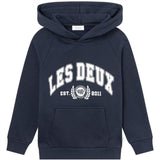 Les Deux Kids Dark Navy/Light Ivory University Hoodie