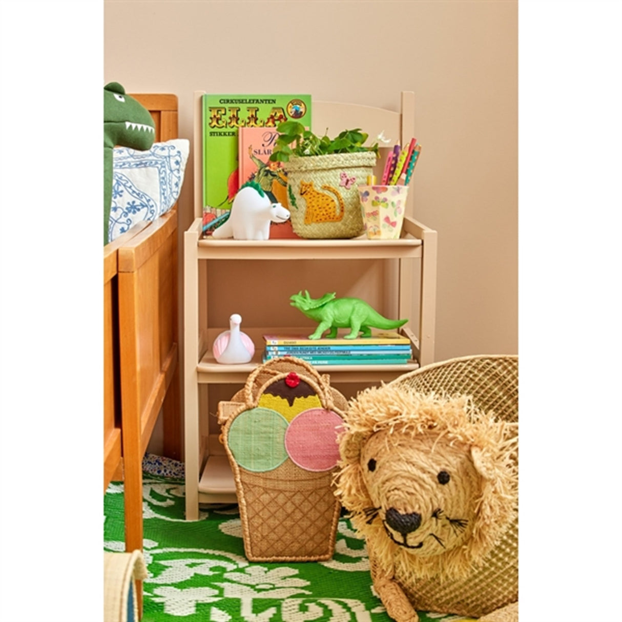 RICE White LED Lampa Dinosaur