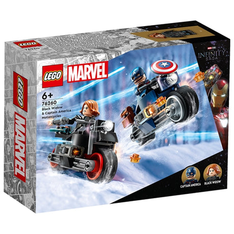 LEGO® Marvel Black Widows & Captain Americas Motorcyklar