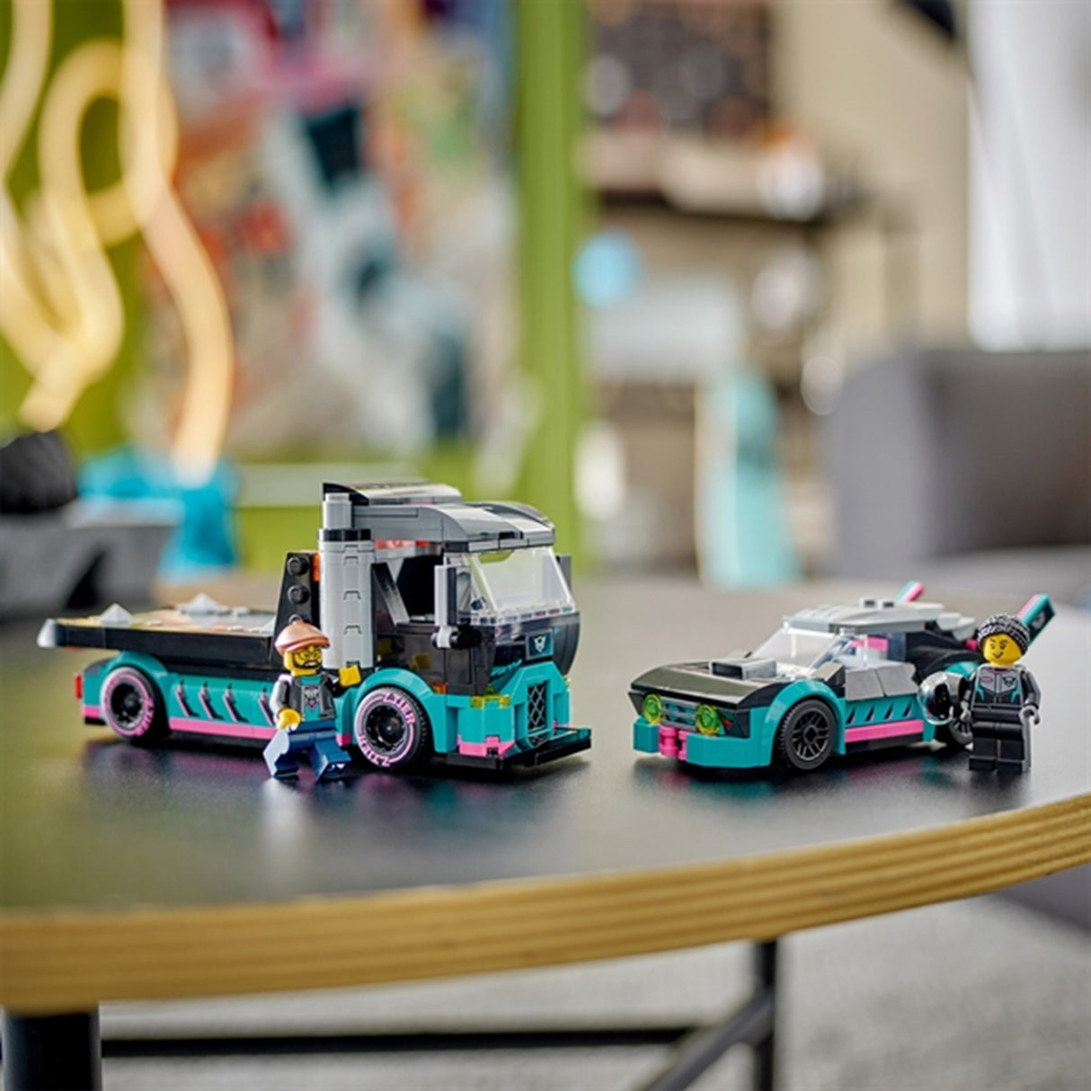 LEGO® City Racerbil och Biltransport