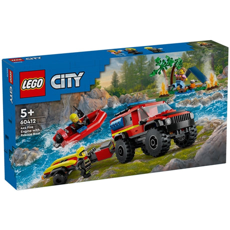 LEGO® City 4x4 Brandbil med Räddningsbåt