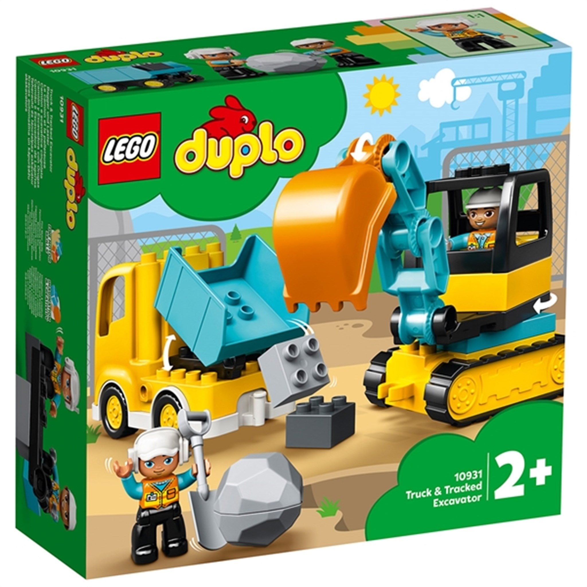 LEGO® DUPLO® Lastbil och Grävmaskin på Larvband