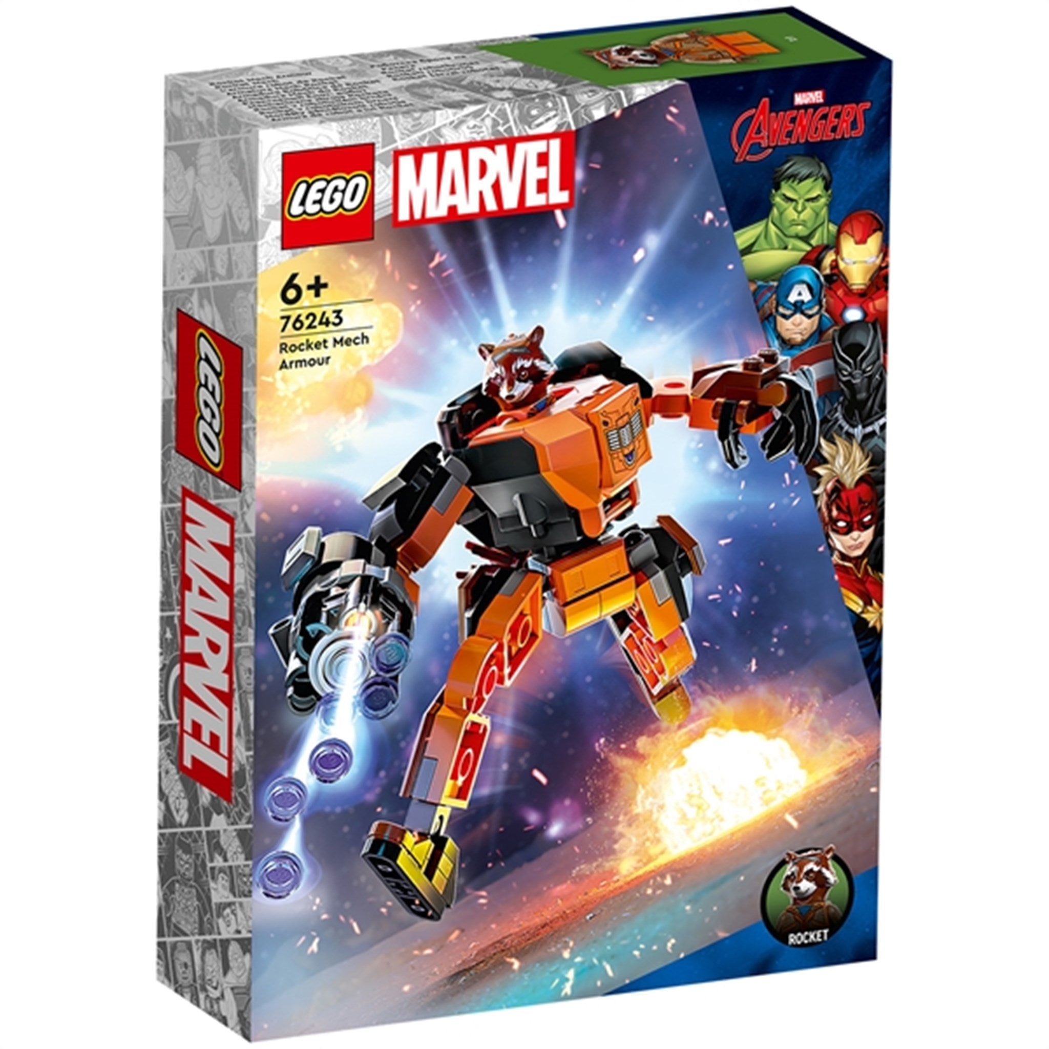 LEGO® Marvel Rocket i Robotrustning